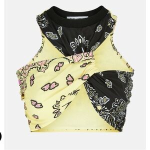 The Attico Asahi Bandana Crop Top